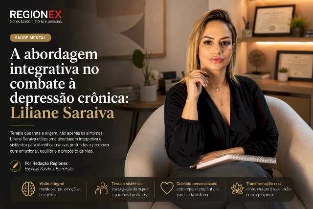 A abordagem integrativa no combate à depressão crônica: Liliane Saraiva detalha a investigação de causas em Londrina